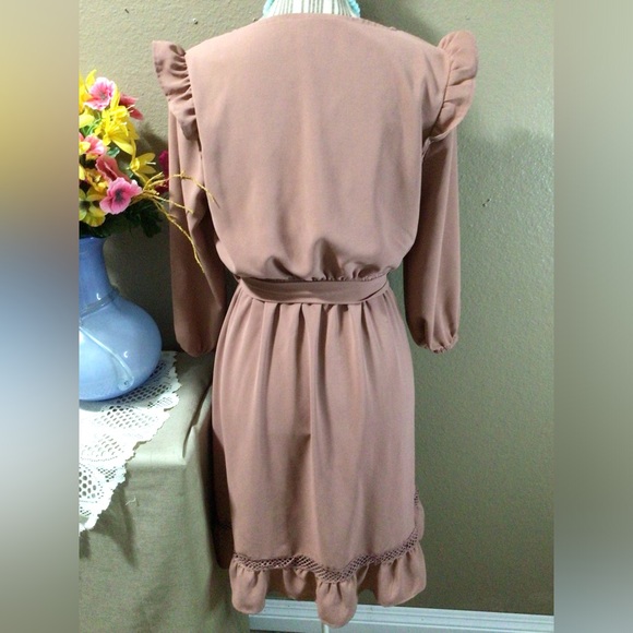 POLAGRAM Pink BLUSH DRESS - Picture 3 of 7